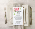 Menu akwarele menu weselne na stoły karta dań weselnych, z dowolną treścia inspirowane malarstwem2