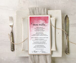 Menu akwarele weselne menu karta potraw weselnych, malowane akwarele wasza tresc1