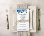 Menu akwarele menu weselne na stoły karta dań weselnych, malowane akwarele wasza tresc0
