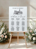 Plany stołów Plakaty botaniczne podróżnicze prosty i nowoczesny plan stołów, tablica z planem stołów na wesele plan stołów weselnych prosty i nowoczesny plan usadzenia gości 0