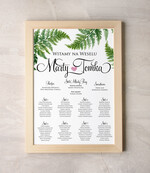 Plany stołów Plakaty botaniczne podróżnicze powitanie gości na sali ślubnej i plan stołów, w stylu rustykalnym0