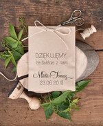 Podziękowania dla Gości Weselnych Magnesy breloki Zdrapki drewniany krążek podziękowania dla gości weselnych pieczątka magnes rustykalne wesele1