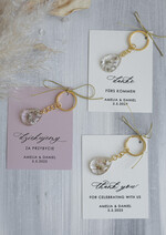 Podziękowania dla Gości Weselnych Magnesy breloki Zdrapki brelok do kluczy z zawieszką z żywicy, ręcznie robiony brelok do kluczy z żywicy, podziękowanie dla gości brelok z zatopionymi kwiatami w żywicy, 4