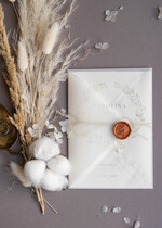 Zaproszenia ślubne Minimalistyczne Proste Boho Zaproszenia Ślubne Kremowy Wianuszek  Minimalistyczne Zaproszenia na Ślub Delikatne Zaproszenie Ślubne5