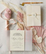 Zaproszenia ślubne Minimalistyczne Proste Zaproszenia Ślubne Minimalistyczne Zaproszenia na Ślub Twoje Miejsce szkicowane Zaproszenie Ślubne Różowe4