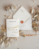 Zaproszenia ślubne Minimalistyczne zaproszenia i zawiadomienia na ślub, niepowtarzalne wzory, nowoczesne zaproszenia ślubne 1