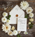 Zaproszenia ślubne Minimalistyczne Proste Zaproszenia Ślubne Minimalistyczne Zaproszenia na Ślub Delikatne Zaproszenie Ślubne Kremowe1