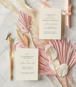 Zaproszenia ślubne Minimalistyczne spersonalizowane zaproszenia na ślub, unikalne nowoczesne zaproszenia 4