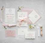 Zaproszenia ślubne Minimalistyczne Minimalistyczne Zaproszenia ślubne Romantyczne Zaproszenie na Ślub Kaligrafia0