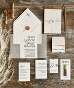 Zaproszenia ślubne Minimalistyczne Proste Zaproszenia Ślubne z kalką Minimalistyczne Zaproszenia na Ślub Delikatne Zaproszenie Ślubne2