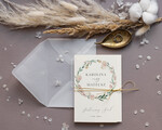Zaproszenia ślubne Minimalistyczne Boho Zaproszenia Ślubne Składane  Minimalistyczne Zaproszenia na Ślub Delikatne Zaproszenie Ślubne3