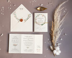 Zaproszenia ślubne Minimalistyczne Boho Zaproszenia Ślubne Składane  Minimalistyczne Zaproszenia na Ślub Delikatne Zaproszenie Ślubne0