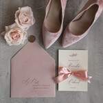 Zaproszenia ślubne Minimalistyczne Minimalistyczne Zaproszenia ślubne Romantyczne Zaproszenie na Ślub Wianek Różany4