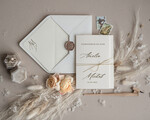 Zaproszenia ślubne Minimalistyczne Proste Boho Zaproszenia Ślubne  Minimalistyczne Zaproszenia na Ślub Delikatne Zaproszenie Ślubne1