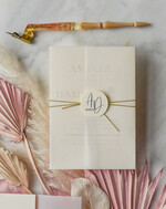 Zaproszenia ślubne Minimalistyczne Proste Różowe Zaproszenia Ślubne z Monogramem Minimalistyczne Zaproszenia na Ślub Delikatne Zaproszenie Ślubne8