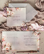 Zaproszenia ślubne Minimalistyczne Różowe Ombre Zaproszenia Ślubne Minimalistyczne Zaproszenia na Ślub Eleganckie, Różowe Zaproszenia Ślubne z peoniami Minimalistyczne Zaproszenia na Ślub Eleganckie malarskie piwonie1