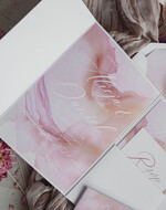 Zaproszenia ślubne Minimalistyczne Różowe Ombre Zaproszenia Ślubne Minimalistyczne Zaproszenia na Ślub Eleganckie zaproszenia ślubne marmurkowe różowe10