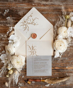 Zaproszenia ślubne Minimalistyczne Proste Zaproszenia Ślubne Minimalistyczne Zaproszenia na Ślub Eleganckie Zaproszenie Ślubne Kremowe1