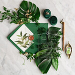 Zaproszenia ślubne Minimalistyczne Proste zaproszenie ślubne z akrylu, zaproszenia ślubne zielone plexi , zaproszenia slubne butekowa zieleń na pleksie eukaliptus1