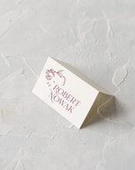 Winietki Eleganckie ślubne winietki na stół weselny,minimalistyczne winietki slubne, proste wizytówki dla gości weselnych, winietka ślubna usadzenie gości na weselu0