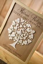 Prezenty, Podziękowania dla Rodziców Podziękowania dla rodziców w ramie drzewko serca podziękowania ślubne dla rodziców prezenty dla mamy i taty z okazji ślubu1