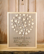 Prezenty, Podziękowania dla Rodziców Podziękowania dla rodziców w ramie Podziękowania upominki dla rodziców rustykalne wesele rama wasze imiona, drewniane serduszka na podziękowania dla Rodziców1