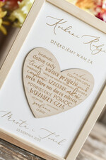 Prezenty, Podziękowania dla Rodziców Podziękowania dla rodziców w ramie podziękowania ślubne dla rodziców prezenty dla mamy i taty z okazji ślubu   1