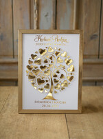 Prezenty, Podziękowania dla Rodziców Podziękowania dla rodziców w ramie pomysł na prezent dla rodziców, rustykalne wesele rama drzewko serduszka0