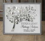 Prezenty, Podziękowania dla Rodziców Podziękowania dla rodziców w ramie prezent dla rodziców ślub podziekowania, rustykalne wesele rama wasze imiona0