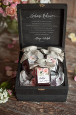 Prezenty, Podziękowania dla Rodziców Zestawy dla Rodziców w pudełku oryginalne podziękowania dla rodziców, zestaw grawerowana skrzynka karafka i kieliszki0