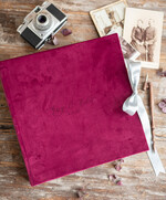 Albumy ślubne Pudełka na zdjęcia  album na zdjęcia  duży album szyte kartki aksamitna okładka z Waszymi imionami 16