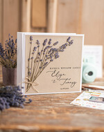 Albumy ślubne Pudełka na zdjęcia  album na zdjęcia  album na zdjęcia ślubny z lawendą, elegancki ręcznie robiony album na zdjęcia 0