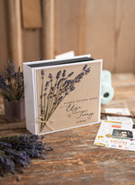 Albumy ślubne Pudełka na zdjęcia  album na zdjęcia  album na zdjęcia ślubny z lawendą, elegancki ręcznie robiony album na zdjęcia 2