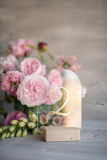 Numery na stół Akryl numery na stoły weselne, nowoczesny pomysł2