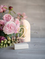 Numery na stół Akryl numery na stoły weselne, nowoczesny pomysł0