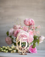 Numery na stół Akryl numery na stół gości weselnych, przezroczyste eleganckie modne1