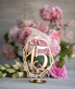 Numery na stół Akryl numery na stół gości weselnych, przezroczyste eleganckie modne3