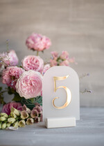 Numery na stół Akryl numerek na stół weselny najpiekniejsze eleganckie satynowy akryl 2