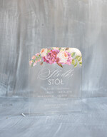 Numery na stół Akryl numerek stojak na stół weselny, przezroczyste eleganckie modne0