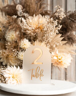 Numery na stół Akryl numerki na stół weselny, akrylowe numery na stół weselny, złoty numerek na stoły weselne, numeracja stolow na weselu, eleganckie numerek na stol weselny3