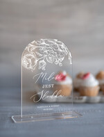 Numery na stół Akryl nowoczesny numerek na stół weselny eleganckie najpiękniejsze przezroczysty akryl0