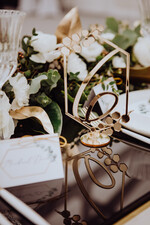 Numery na stół Akryl numerek na stół weselny złoty lustrzany akryl wesele glamour 1