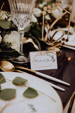 Numery na stół Akryl numerek na stół weselny złoty lustrzany akryl wesele glamour 2