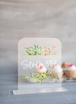 Numery na stół Akryl numerek na stół weselny eleganckie najpiękniejsze satynowa pleksi0