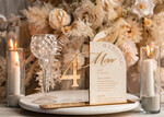 Numery na stół Akryl numery na stoły weselne, dekoracja stołów weselnych, dekoracja na stołach weselnych, menu i numerki na stół,eleganckie menu weselne, welurowe menu weselne,4