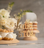 Numery na stół Akryl numery na stoły weselne, przezroczyste najpiekniejsze eleganckie3