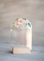 Numery na stół Akryl tabliczka z numerem stołu weselnego, nowoczesne satynowe0