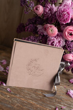 Księgi wpisów gości welurowe pudrowa rózowa elegancka księga wpisów gości,  weselna księga wpisów gości welurowa okładka ksiega gosci 3