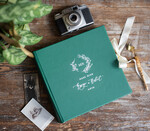 Księgi wpisów gości welurowe księga wpisów gości skórzana zielona, na życzenia zdjęcia z fotobudki, pamiątkowa księga Gości 14