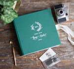 Księgi wpisów gości welurowe księga wpisów gości skórzana zielona, na życzenia zdjęcia z fotobudki, pamiątkowa księga Gości 7